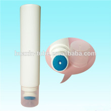 cosméticos de grado alimenticio vacío redondo tubo de plástico PE con cepillo